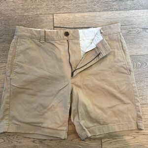 J. Crew Men's Khaki Flat Front Shorts